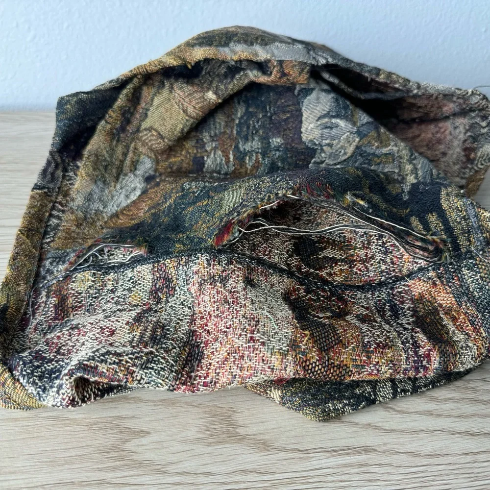 Unbranded‎ Vintage Safari Elephant Tapestry Hand Bag Tote - Damaged SEE DETAILS